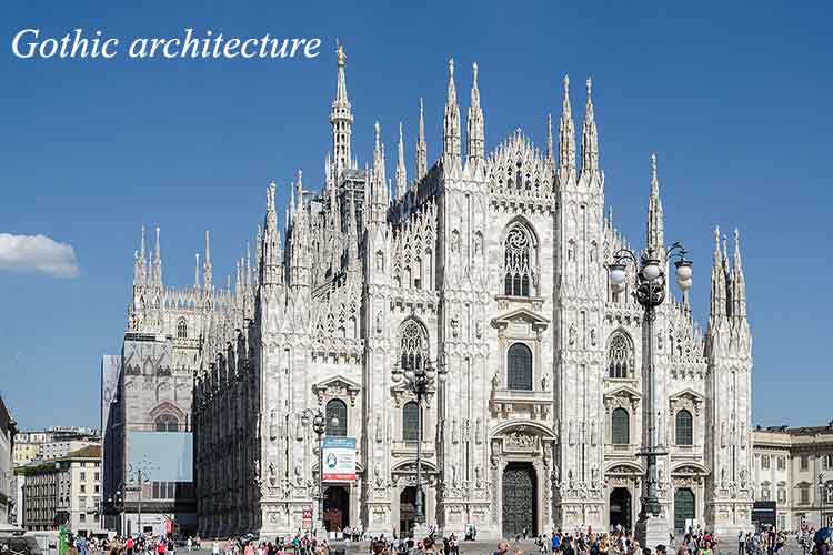 معماری گوتیک در فرانسه و ایتالیا و ویژگی های آن